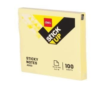 Qeyd kağızı yapışqan 76x76 mm 100 vərəq sarı
